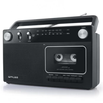Radio cassette Muse, black