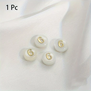 Kriauklės karoliukas, 8 mm, 6