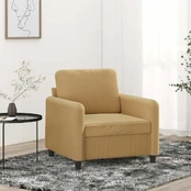 Sofa Krėslas, rudos spalvos, 60cm, aksomas kaina