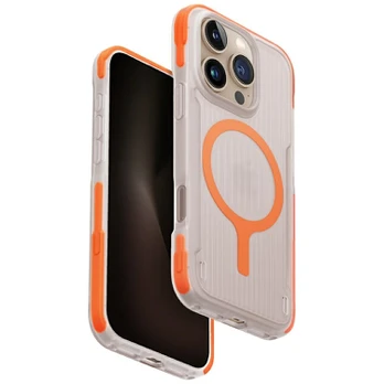 Dėklas Case UNIQ Combat Active for iPhone 16 Pro Magclick Charging oranžinis