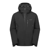Vyriška striukė nuo lietaus Rab Downpour Mountain Jacket - Juoda - S kaina
