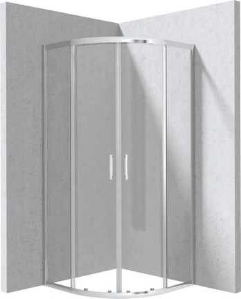 Semi-circular shower cabin 90x90 cm