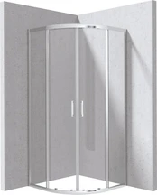 Semi-circular shower cabin 90x90 cm kaina