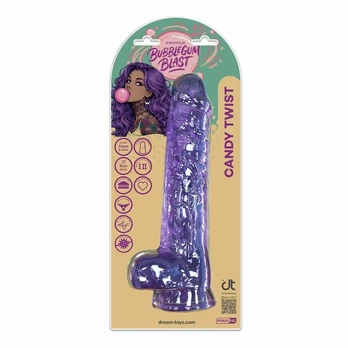 Bubblegum Blast Candy Twist Purple 24cm Intimate Machine TPE
