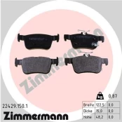 Stabdžių trinkelių rinkinys, diskinis stabdys ZIMMERMANN 22429.150.1 kaina