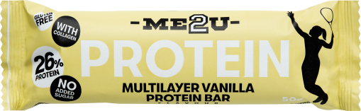 Me2U Protein Multilayer Vanilla 50g / Proteino batonėlis