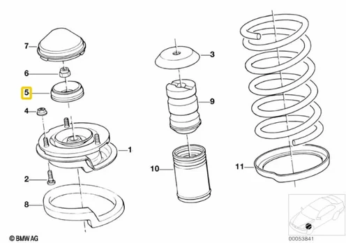 Bmw Sustabdytuvas E36 E34 E32 E31 31331139334 Originalus