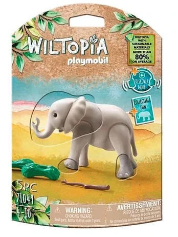 Konstruktorius Playmobil Wiltopia Young Elephant 71049, plastikas