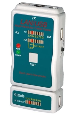 Equip Kabeltester LAN&USB f. UTP/STP
