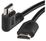 Emos HDMI 2.0 high speed cable A fork - A fork 90° 3 m