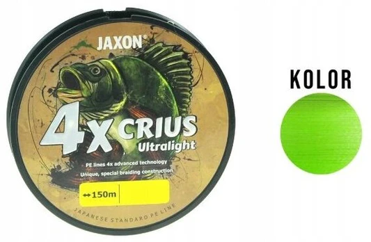 Jaxon Crius Ultralight Flash 4x pintas valas, 0.061mm, 150m