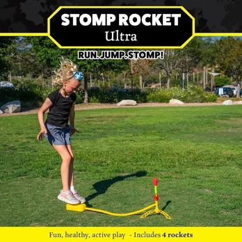 Stomp Rocket 806010 raketų paleidimo įrenginys, raudonas
