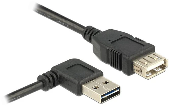 USB kabelis Delock USB-A - USB-A 1 m Juodas (83551)