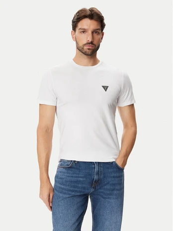 Guess Marškinėliai U6BM01 K5385 Balta Regular Fit