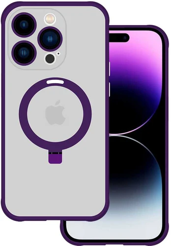 Tel Protect Magical Magsafe Stand dėklas skirtas Apple iPhone 15 Plus violetinės spalvos