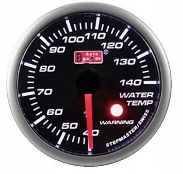Auto Gauge vandens temperatūros indikatorius su įspėjimu