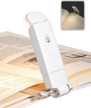 Usb įkraunama skaitymo lemputė su spaustuku knygai