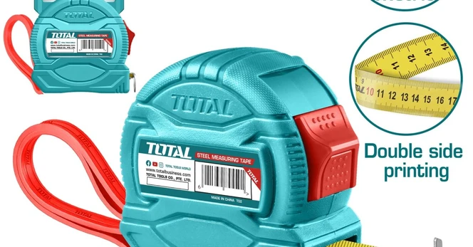 Ruletė TOTAL, 5 m, 25 mm, TMT34525M