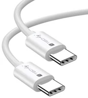 Kabelis USB Techly USB-C - USB-C 1 m Baltas (ICOC-MU4-40G240W1)