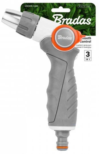 Pistoletinis purkštukas Bradas White Line Smooth Control, įsmeigiamas/daugiafunkcinis