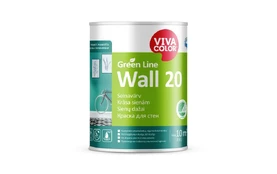 Sienų dažai Vivacolor Green Line Wall 20, balta, 0.9 l