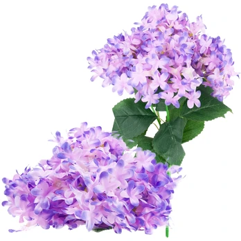 Dirbtinių alyvų puokštė, violetinė