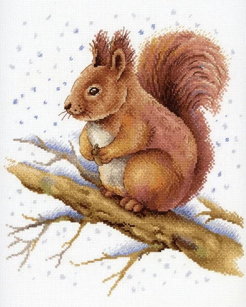 Cross stitch kit "Fluffy beauty" SNV-758