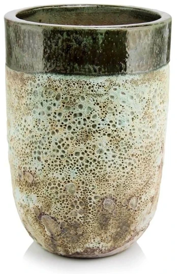 POLNIX Keraminis vazonas ATLANTIS, apvalus, žalias, 55 x 65(A) cm