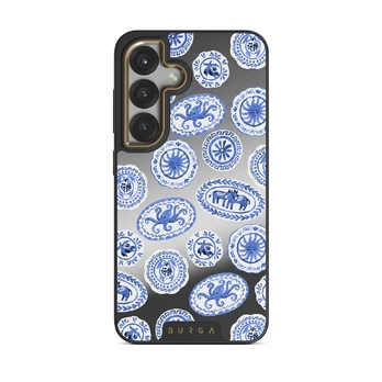 Taverna - Samsung Galaxy S25 Plus Case, Elite Mirror Dark (Magnetic) / Gold