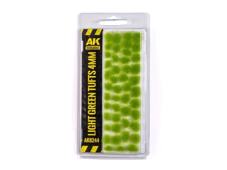 AK Interactive - LIGHT Žalias TUFTS 4MM, AK8244