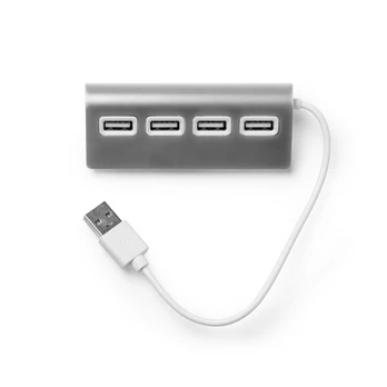 USB prievadas su aliuminio korpusu LON3033, pilkas