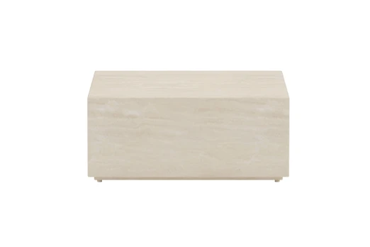 Lisabonos šoninis stalas 80x80x35 cm – smėlio spalvos