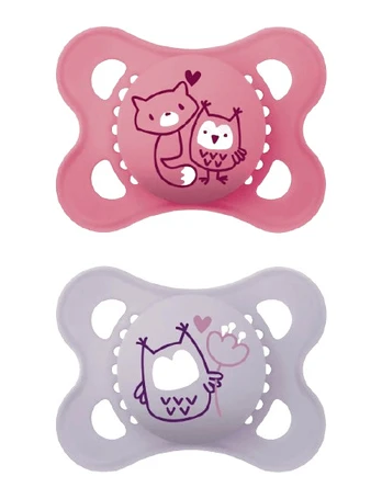 MAM 0-6 mėn. čiulptukai ORIGINAL pink, 2 vnt.