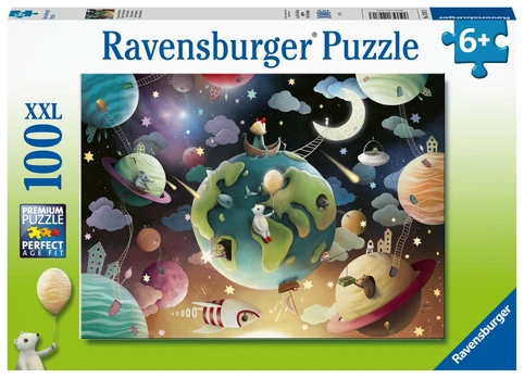 Puzzle 100 elements XXL Space playground