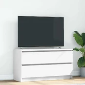 Televizoriaus spintelė, balta, 100x35x54 cm, apdirbta mediena kaina