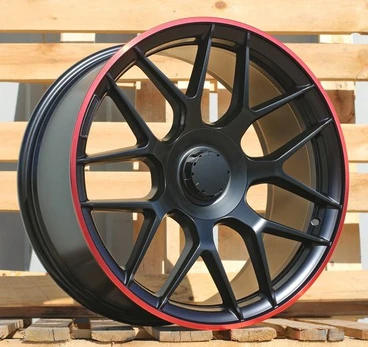PRORACING B1258 Black Half Matt+red Lip (BLHMRL) R19 5x112.00 ET42 CB66.60 J9.5
