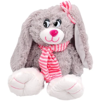 Pliušinis zuikis, 38 cm : Spalva - Mėlyna