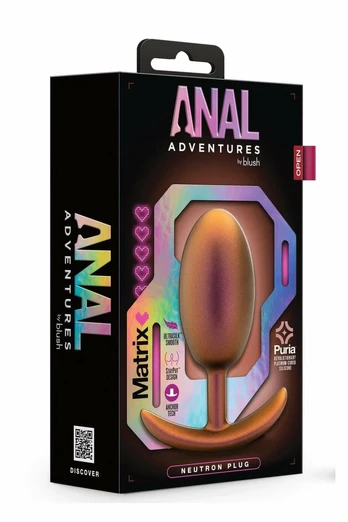 Anal Adventures Matrix Neutron Plug Cosmic Copper 10.2cm Silicone