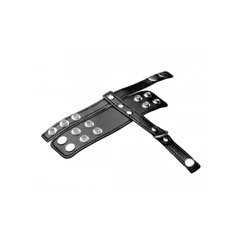 XR Brands Master Series Adjustable Support Ring & Ball Separator Juodas