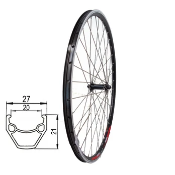 Priekinis ratas 28/29" v-brake, 36H, QR