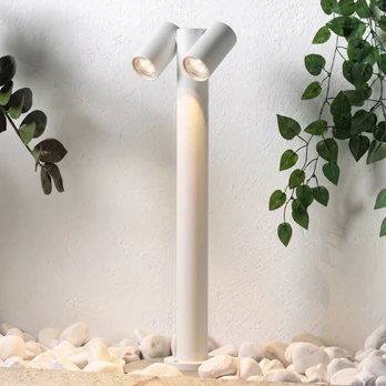 PRIOS takų šviestuvas „Tulimar“, 2 lempų, 60 cm, baltas, IP65