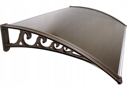 Stogelis virš durų Metal-gum, 150x80 cm, rudas