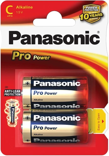 Elementai PANASONIC ALKALINE C, LR14PPG/2B, 2 vnt