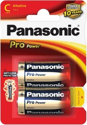 Elementai PANASONIC ALKALINE C, LR14PPG/2B, 2 vnt kaina