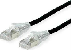 SECOMP DTWYLER Kabelis krosowy Cat.6A (Class EA) S/FTP, CU 7702 flex LSOH, AMP v2, juoda, 3 m