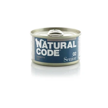 Natural Code Senior 02 drėgnas maistas vyresnėms katėms su tunu, 85 g