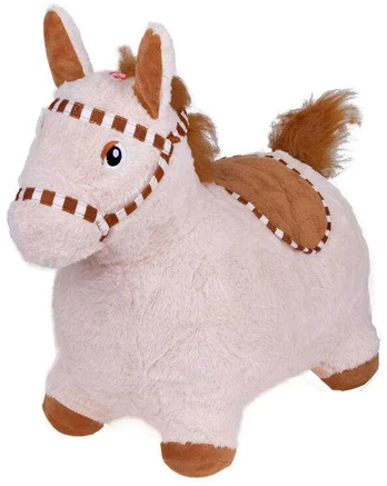 Inflatable plush jumping horse for children pump ZA5443 JB