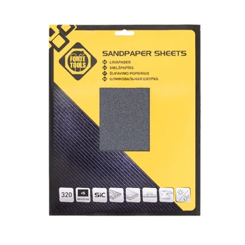 Šlifavimo lapas Forte Tools 320, 320, 28 cm x 23 cm, 5 vnt.
