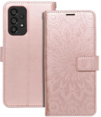 Dėklas Oem MEZZO Book case for SAMSUNG A53 5G mandala rose auksinis