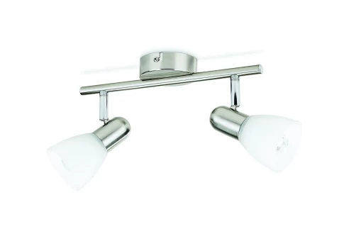 Taškinis šviestuvas PHILIPS BURLAP, E14, 2 x 40 W, nikelio sp.